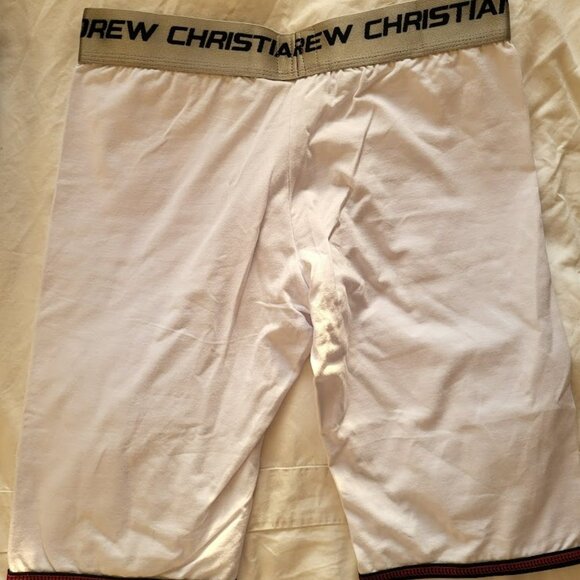 Andrew Christian Men's Long Boxer Briefs White Medium NEW - Picture 8 of 8